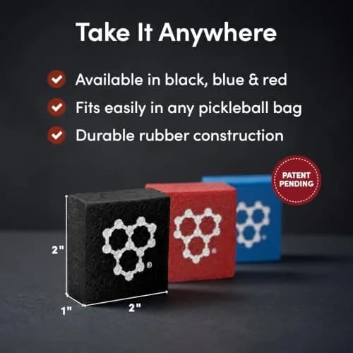 CRBN Pickleball Paddle Eraser Red | Cleans Carbon Fiber Faces thumbnail 5