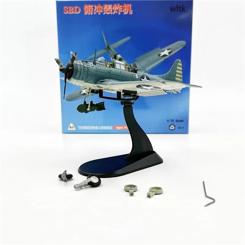 wltk Douglas SBD Dauntless 1/72 Diecast Aircraft Model | WWII Naval Scout & Dive Bomber thumbnail 7