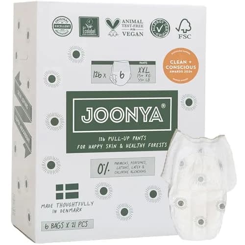 JOONYA Pull-Up Pants Baby Diapers Size 6 XXL | Non-Toxic & Ultra Slim Overnight thumbnail 1