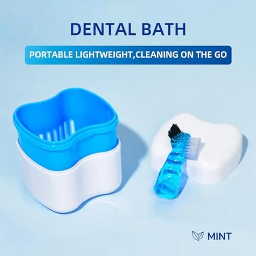 YKL Retainer & Denture Cleaner Kit with 120 Tablets & Guard Bath Cup | 10.38cm L x 9.09cm W x 23.79cm H thumbnail 5