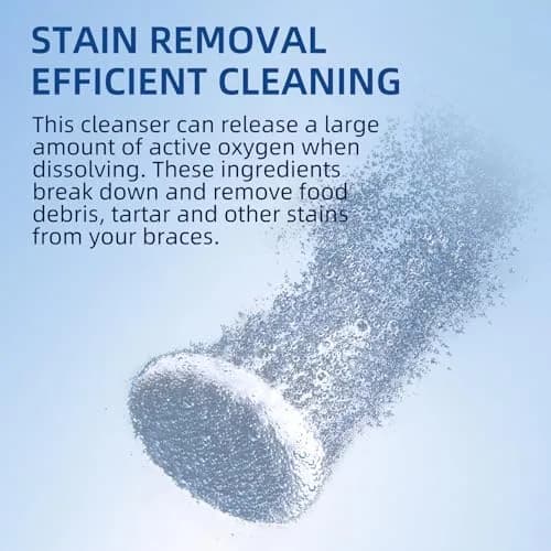YKL Retainer & Denture Cleaner Kit with 120 Tablets & Guard Bath Cup | 10.38cm L x 9.09cm W x 23.79cm H thumbnail 3