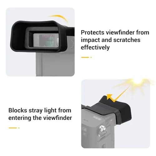 Kiorafoto Extended Eyecup for Sony Alpha A7CII A7CR Cameras | Blocks Stray Light & Protects Viewfinder thumbnail 4