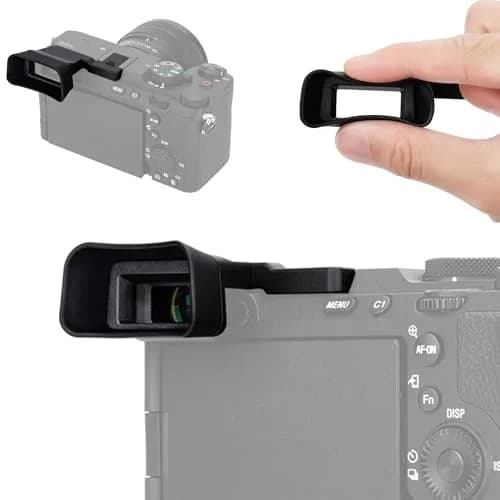 Kiorafoto Extended Eyecup for Sony Alpha A7CII A7CR Cameras | Blocks Stray Light & Protects Viewfinder thumbnail 1