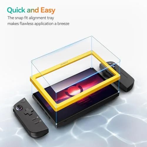 ivoler Ultra HD Clear Screen Protector for Lenovo Legion Go 8.8'' | Tempered Glass 2-Pack with Alignment Frame thumbnail 4