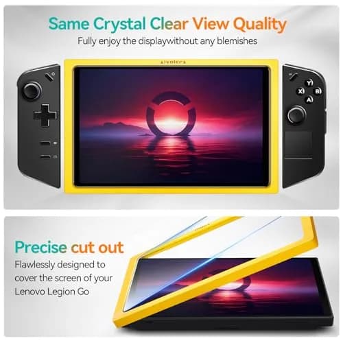 ivoler Ultra HD Clear Screen Protector for Lenovo Legion Go 8.8'' | Tempered Glass 2-Pack with Alignment Frame thumbnail 5