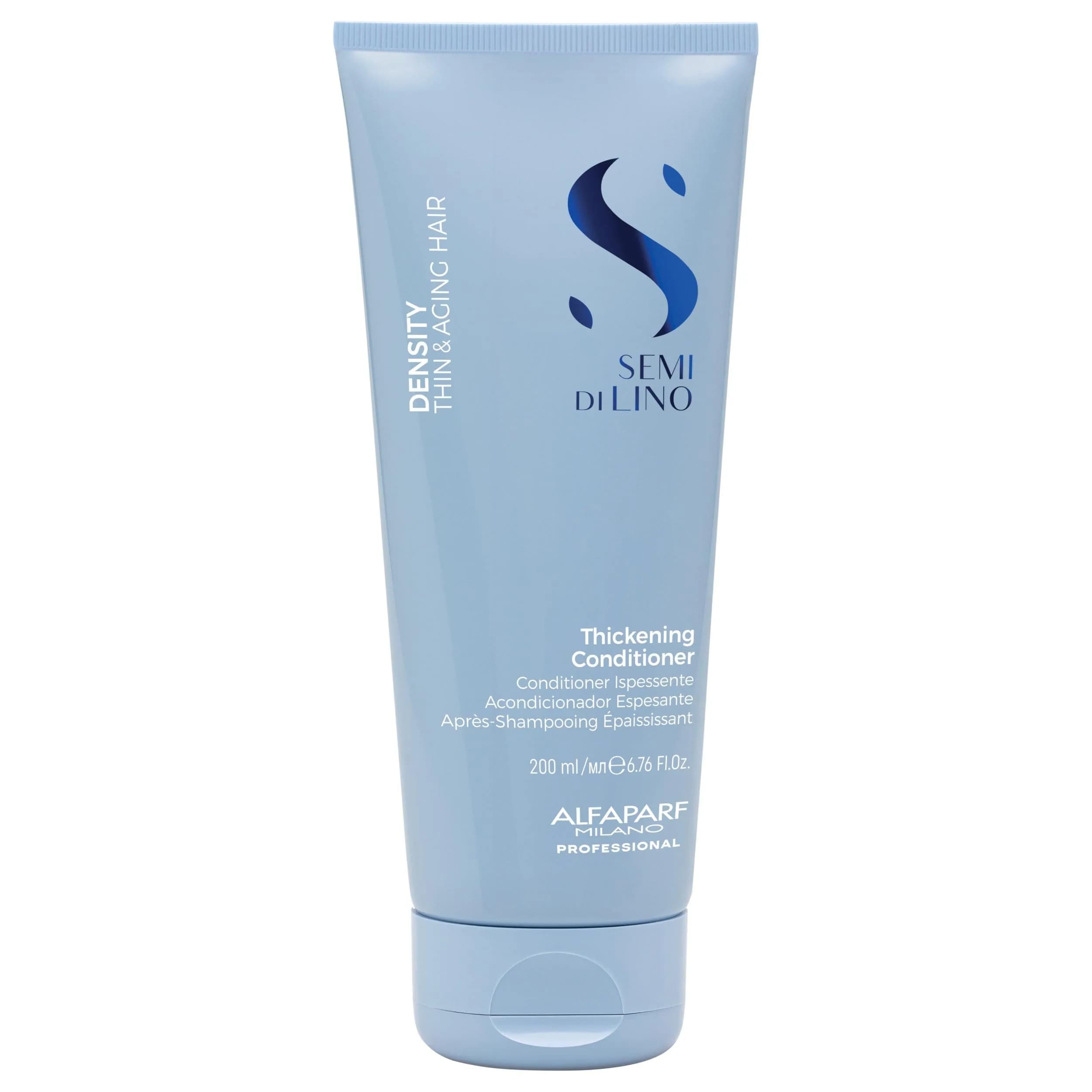 ALFAPARF MILANO Semi di Lino Density Thickening Conditioner – 6.76 fl oz | Vegan, Recyclable, Vegan Formula for Thinning & Aging Hair
