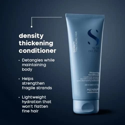 ALFAPARF MILANO Semi di Lino Density Thickening Conditioner – 6.76 fl oz | Vegan, Recyclable, Vegan Formula for Thinning & Aging Hair thumbnail 4