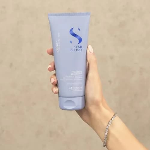 ALFAPARF MILANO Semi di Lino Density Thickening Conditioner – 6.76 fl oz | Vegan, Recyclable, Vegan Formula for Thinning & Aging Hair thumbnail 7