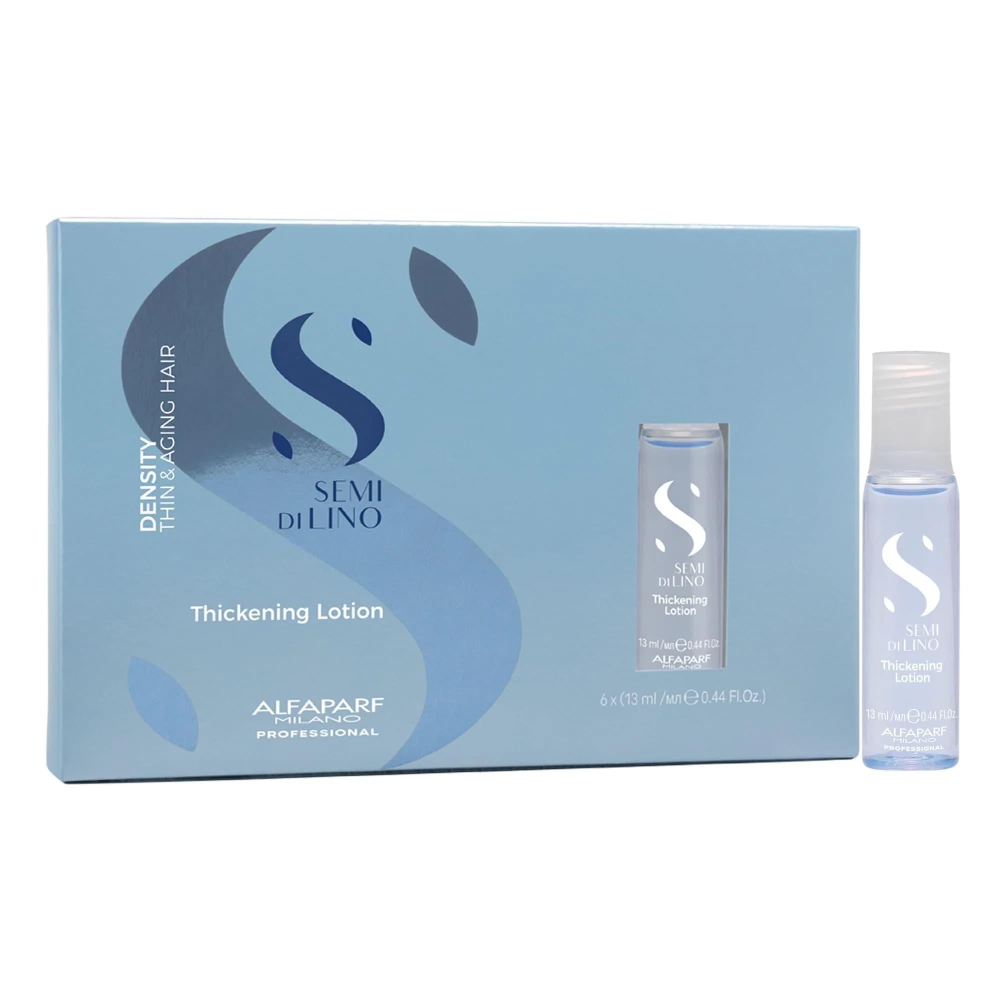 ALFAPARF MILANO Semi di Lino Density Thickening Serum with Heat Protection | Vegan, Replenishing, for Thin & Aging Hair