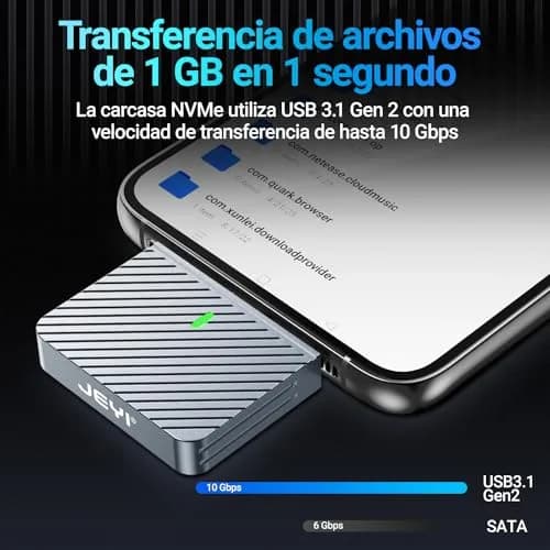 JEYI i9 Zebra 2230C Wire-Free M.2 NVMe Enclosure 40mm | USB-C 10Gbps Portable SSD Adapter thumbnail 3