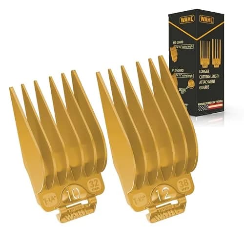 Wahl Secure Fit Attachment Guard Set, #10 (1-1/4") & #12 (1-1/2") | Genuine USA Import for Long Haircuts thumbnail 1