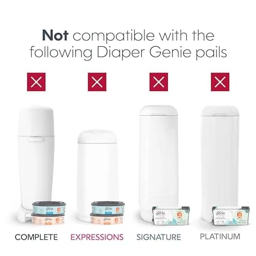 Diaper Genie Jumbo+ Square Refill 1080 Count | Odor Locking, Long-Lasting, Compatible with Diaper Genie Pails thumbnail 4