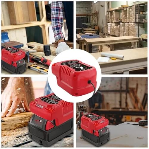 TPDL Mini Charger for Milwaukee M18 18V Battery | Compact 2A Output, 100-240V Input thumbnail 8