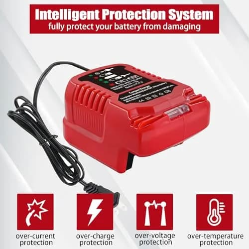 TPDL Mini Charger for Milwaukee M18 18V Battery | Compact 2A Output, 100-240V Input thumbnail 3