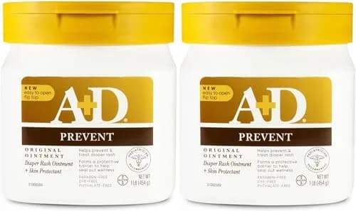 A+D Diaper Rash Ointment 16oz Pack of 2 | Pediatric Skin Protectant with Vitamins A & D thumbnail 1
