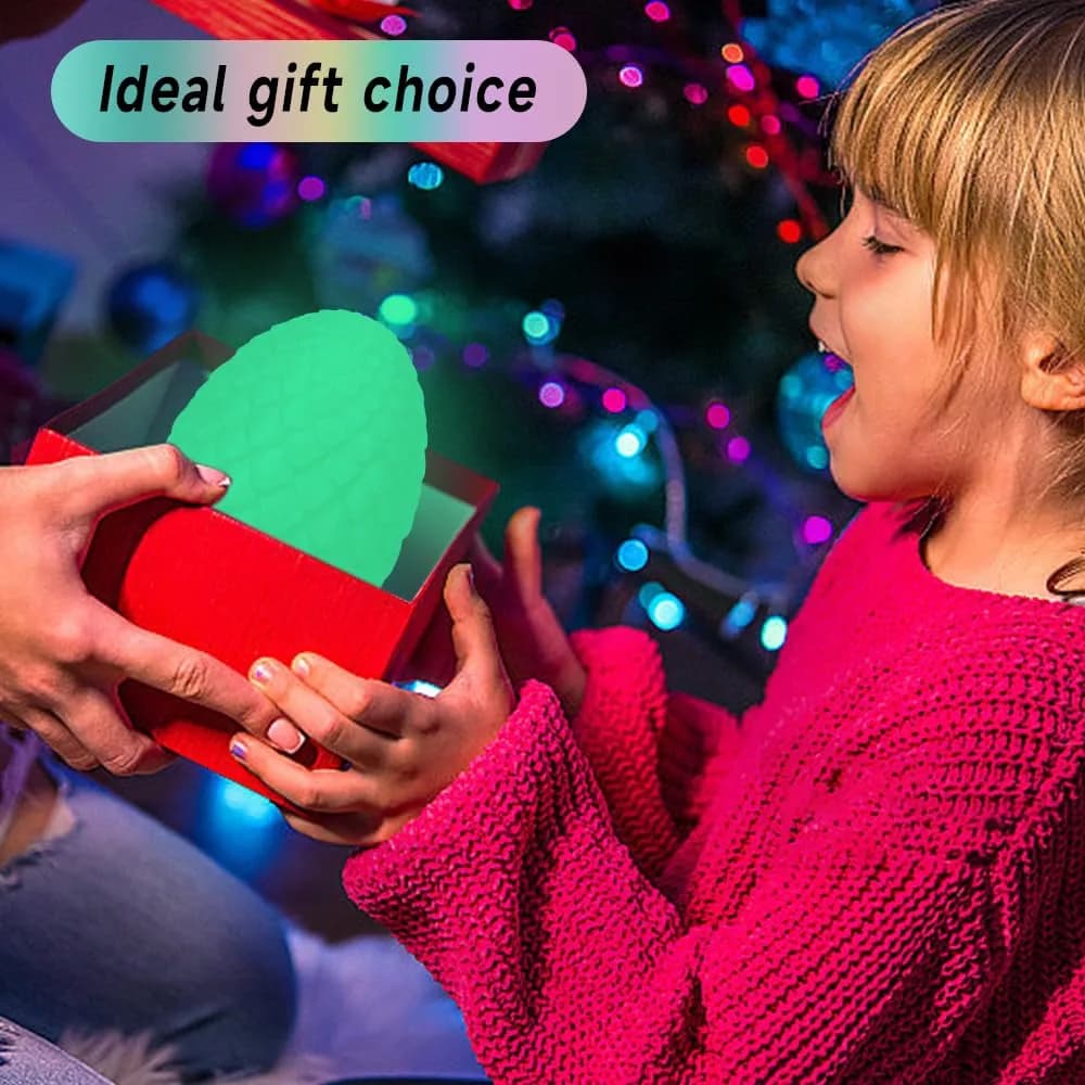 TBOLINE 3D Printed Dragon Egg with 12" Articulated Crystal Dragon Toy | Non-Toxic & BPA-Free for Kids Ages 3-12 - view 6