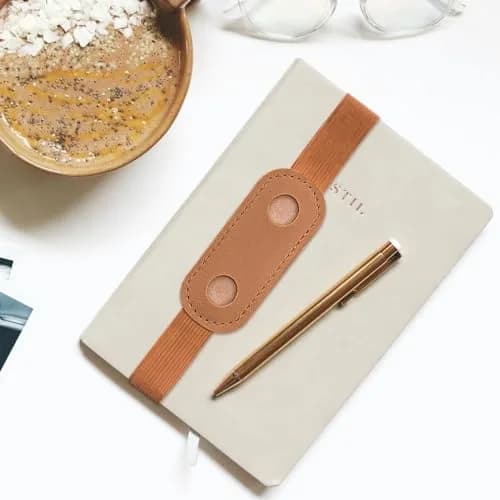 Aswewamt 15 Pcs Elastic Notebook Band Holders PU Leather Adjustable Pen Loop | Fits Most Notebooks & Binders thumbnail 5