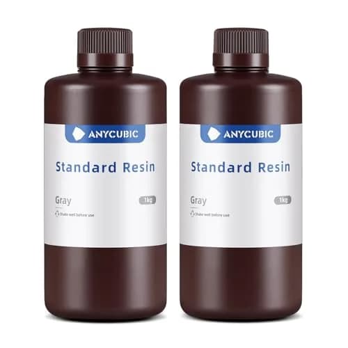 ANYCUBIC 3D Printer Resin, 405nm High Precision Fast Curing UV Photopolymer Resin for LCD 3D Printing, Grey 2kg (70.5 oz) | High Precision & Stability thumbnail 1