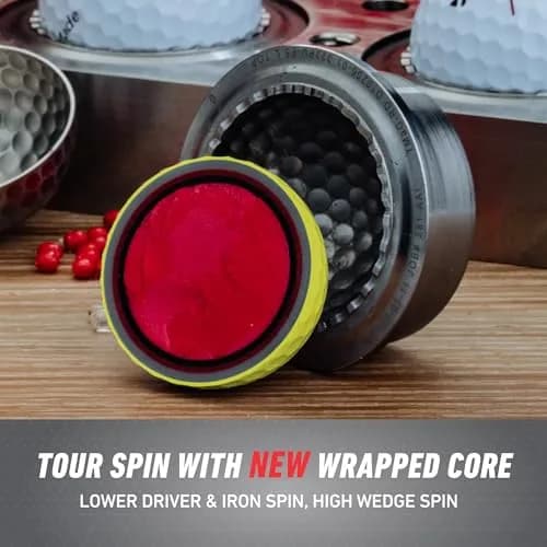 TaylorMade TP5x Yellow Golf Balls 12 Pack | High Visibility Tour Performance (70-120 chars) thumbnail 4