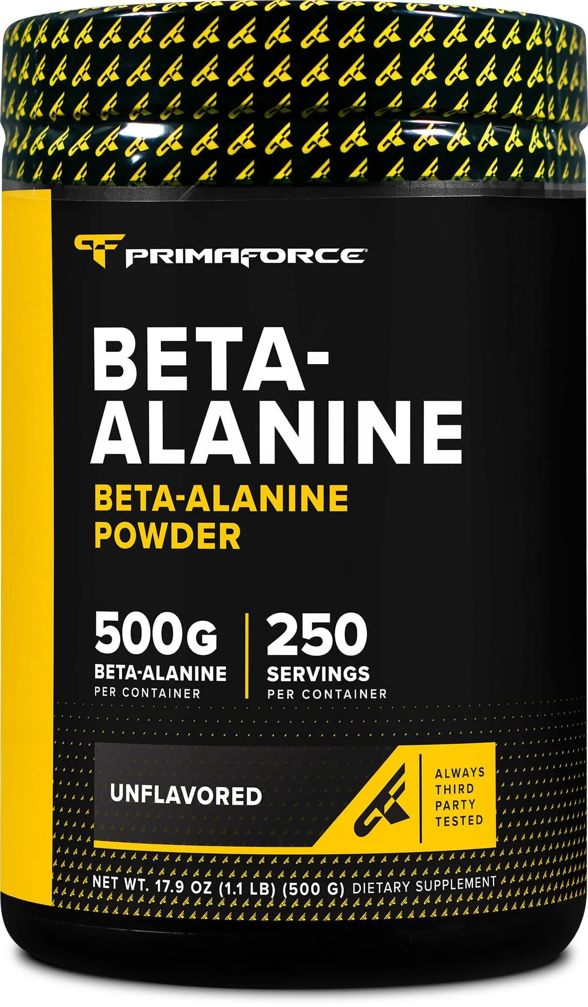Primaforce Beta Alanine Powder 1.5 kg (3.31 lb) | NSF Certified GMP Compliant Facility — 1.12 Pound