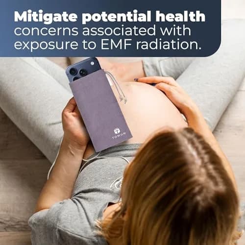 TOMUM EMF Shield Sleeve for Cell Phone | EMF Protection Smartphone Pouch (Grey) | 8" x 4" thumbnail 6