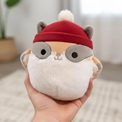 Squishmallows 8" Cozy Animal Squad Ziv The Sugar Glider | Collectible Soft Plush Toy for Kids & Kids at Heart thumbnail 5