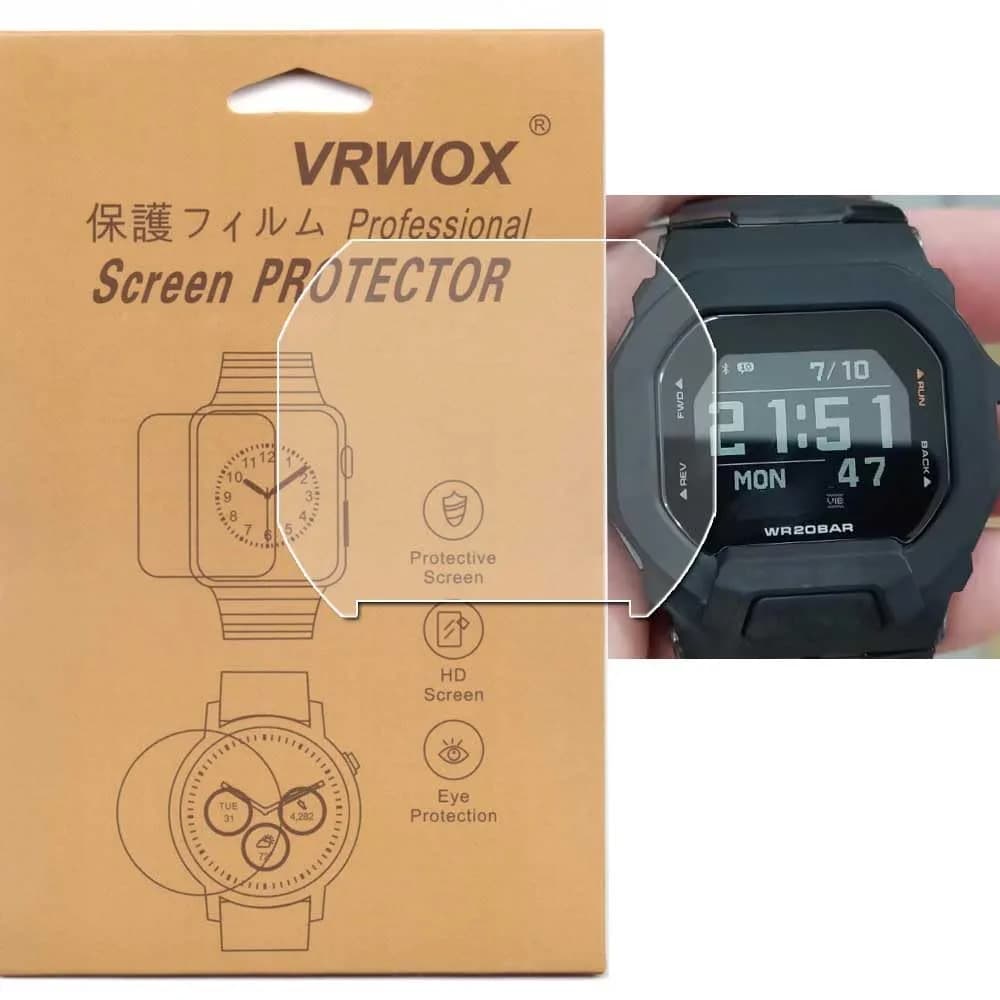 VRWOX 3-PCS TPU Screen Protector for AE-1200WH-1AVCF | HD Clear Anti-Scratch & Bubble-Free — Transparent