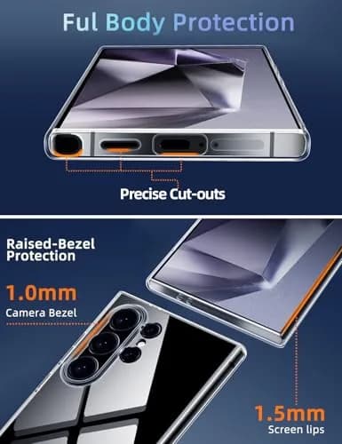 X-level Clear Case for Samsung Galaxy S24 Ultra | Slim Fit, Matte Finish, Ultra-Thin thumbnail 4