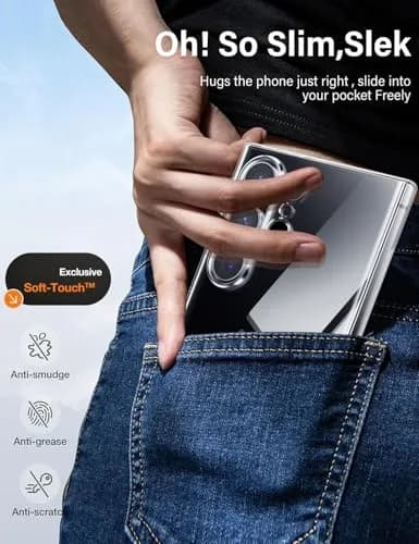 X-level Clear Case for Samsung Galaxy S24 Ultra | Slim Fit, Matte Finish, Ultra-Thin thumbnail 7