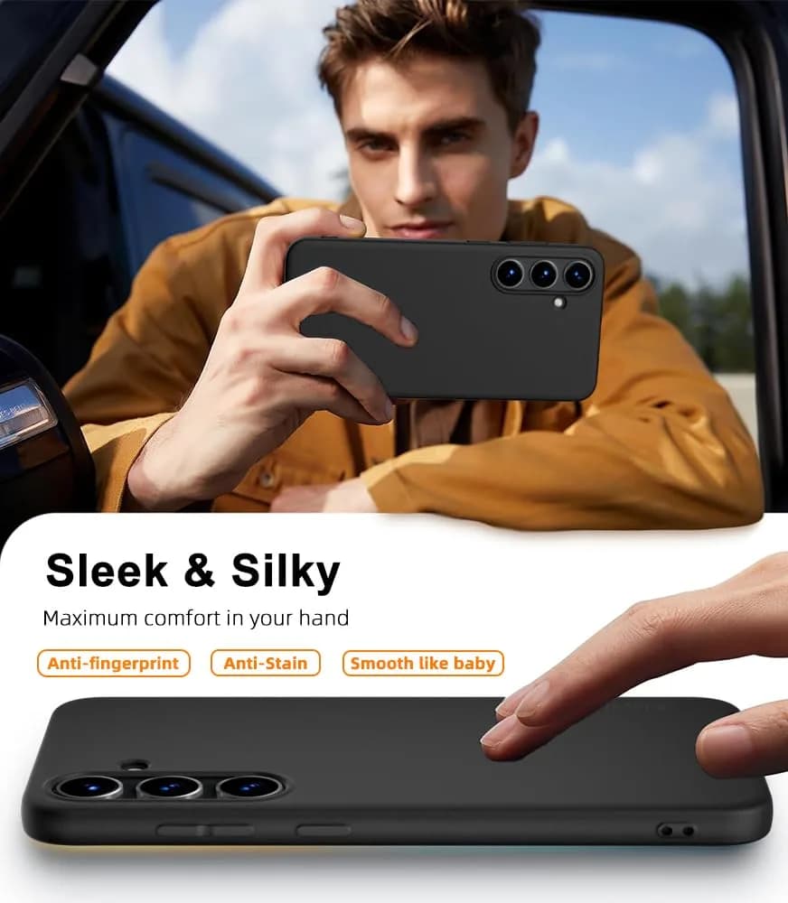X-level Black Slim Fit Case for Samsung Galaxy S24 Plus | Ultra-Thin, Matte Finish, Baby Skin Feel thumbnail 7