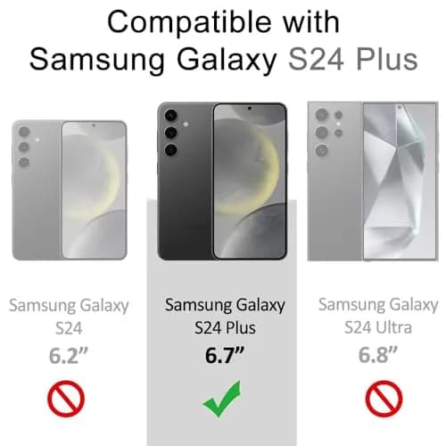 X-level Black Slim Fit Case for Samsung Galaxy S24 Plus | Ultra-Thin, Matte Finish, Baby Skin Feel thumbnail 2