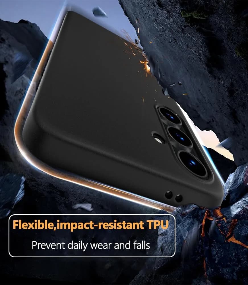 X-level Black Slim Fit Case for Samsung Galaxy S24 Plus | Ultra-Thin, Matte Finish, Baby Skin Feel thumbnail 3