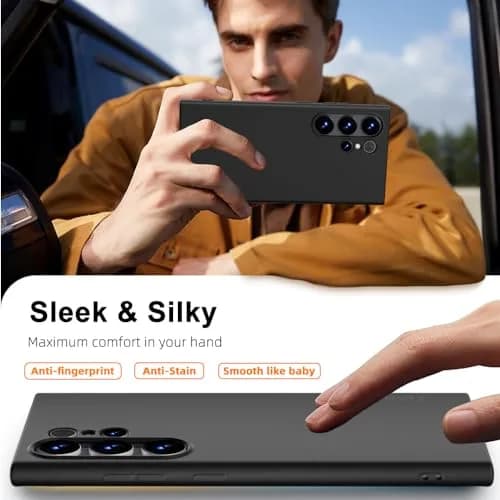 X-level Slim Fit Case for Samsung Galaxy S24 Ultra, Black | Ultra-Thin Lightweight Protection thumbnail 7