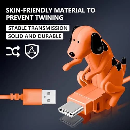 Fourmor Funny Dog Fast Charger Cable - Dog Charging Cable, Portable Stray Dog USB, Type-C & iPhone Models, 1 Pack thumbnail 5