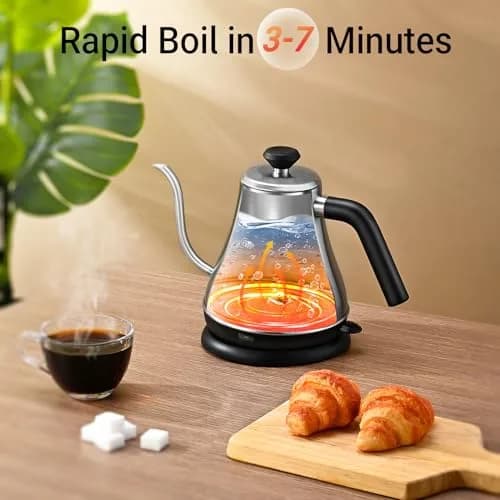 Mecity Gooseneck Electric Kettle 0.8L (27 fl oz) | Precision Pouring for Coffee & Tea thumbnail 7