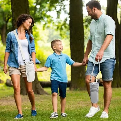 JEBEALUO Water Bottle Carrier Bag with Phone Pocket for Stanley 40 oz Tumbler | Fits Stanley Quencher H2.0 thumbnail 2