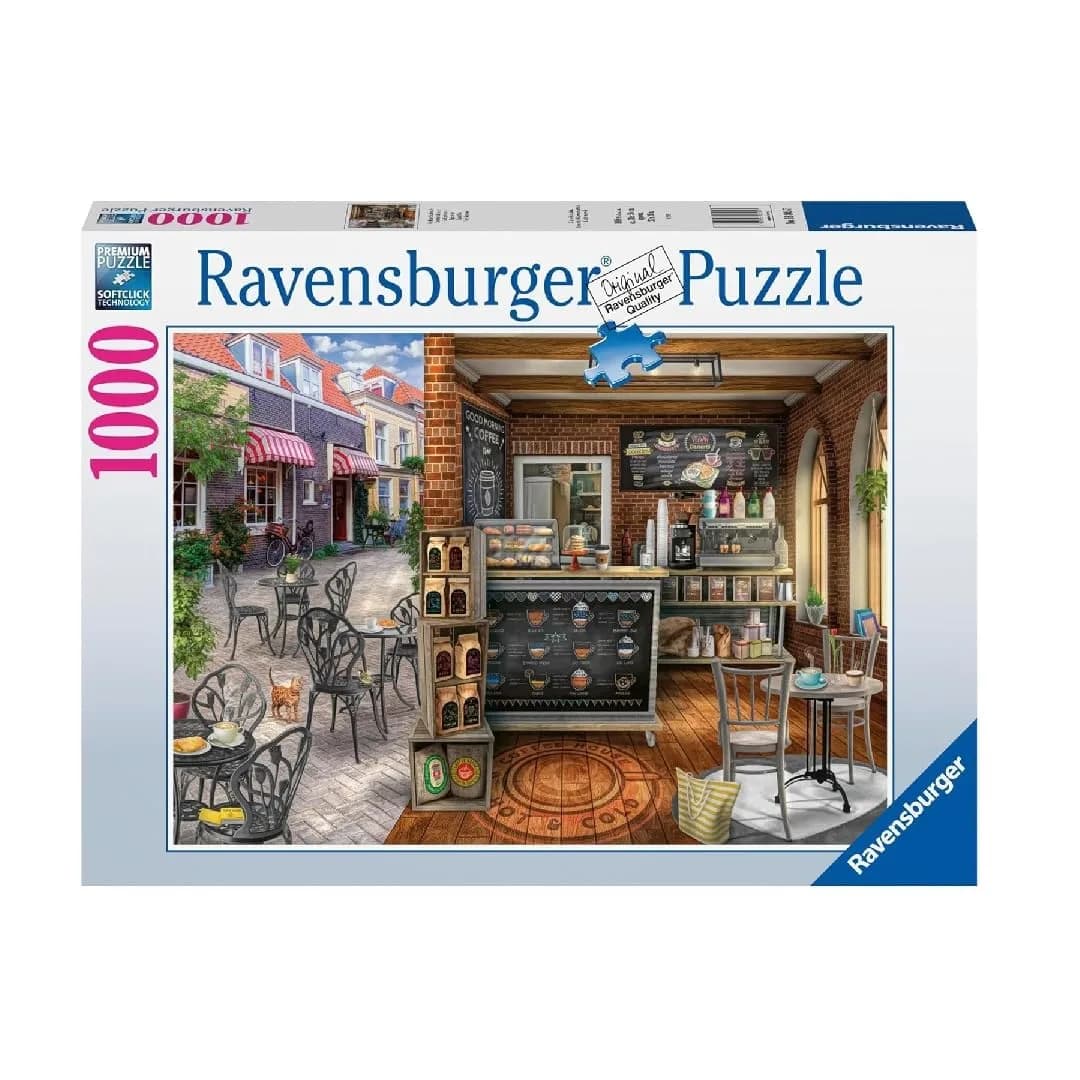 Ravensburger Quaint Cafe 1000 Piece Jigsaw Puzzle for Adults | Handcrafted Germany, Perfect Fit, Captivating Cafe Scene — 1000 Piece
