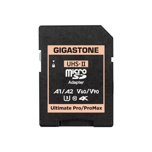 Gigastone UHS-II MicroSD to UHS-II SD Memory Card Adapter, Camera Ultimate UHS-II Adapter | Supports UHS-II Cards thumbnail 1
