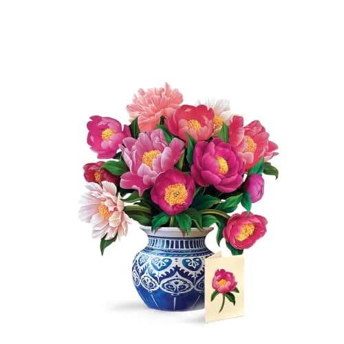 Freshcut Paper Peony Paradise 3D Pop Up Card 30.5cm (12 Inch) Tall | Birthday, Mother's Day, Thank You Gift thumbnail 1