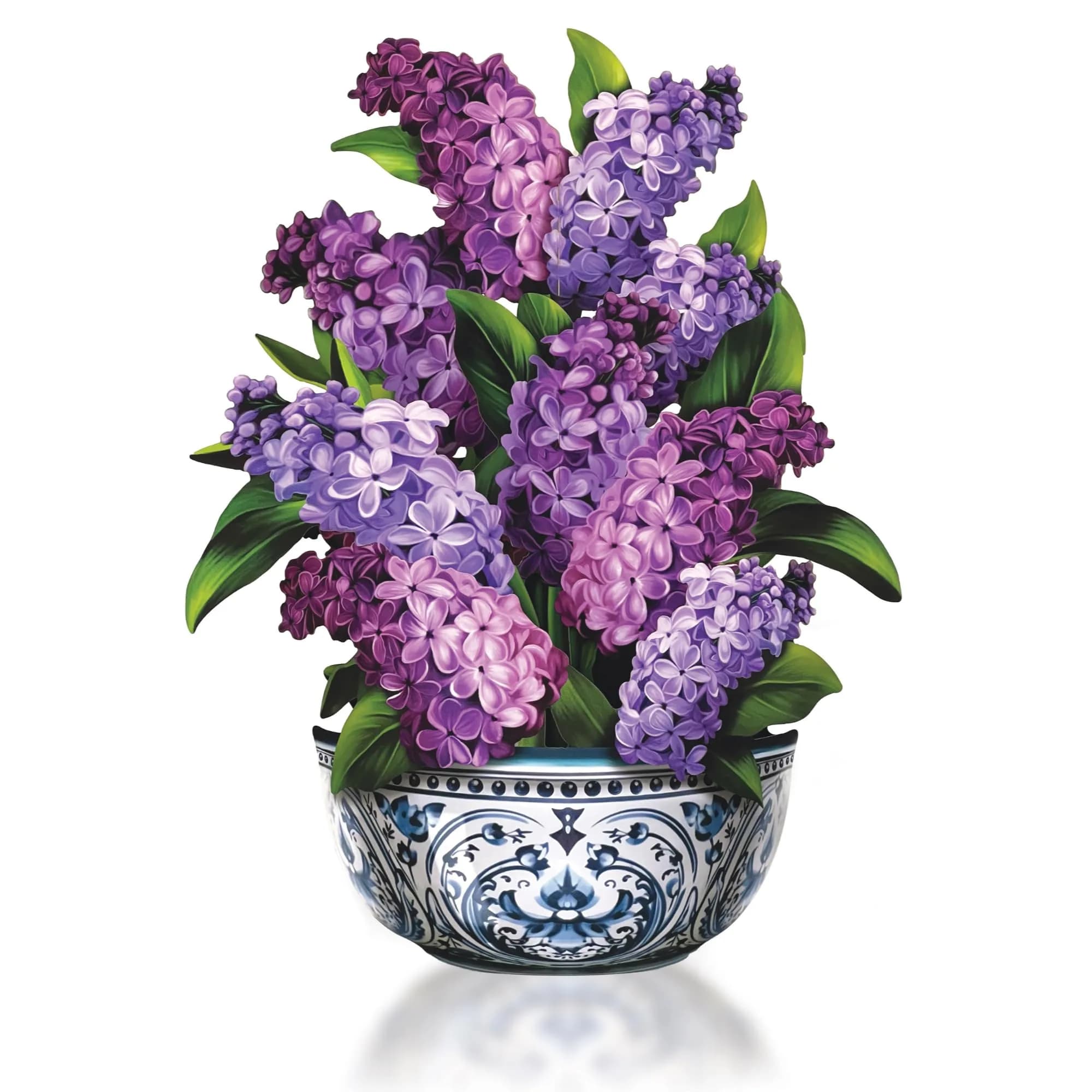 Freshcut Paper Garden Lilacs / Classic Pop Up Card 15.2cm (6 Inch) | Birthday, Thank You, Blank Notecard & Envelope - view 4