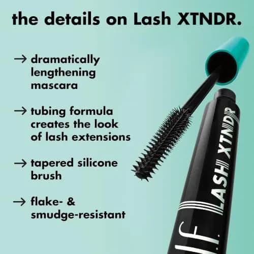 e.l.f. Lash XTNDR Mascara 0.25 Ounce | Lengthening Tubing Formula with Jojoba Oil thumbnail 3