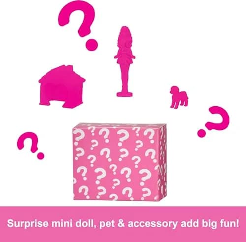 Barbie Mini BarbieLand Doll House Sets with Surprise 1.5-inch Doll & Accessories, Ages 4+ thumbnail 5