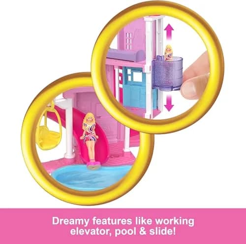 Barbie Mini BarbieLand Doll House Sets with Surprise 1.5-inch Doll & Accessories, Ages 4+ thumbnail 3