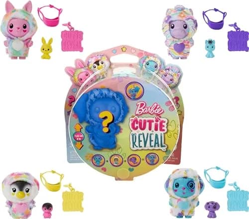 Barbie Cutie Reveal Animal Color Dream-Themed Pet & Accessories | 3-inch Surprise Doll for Kids 3+ thumbnail 1