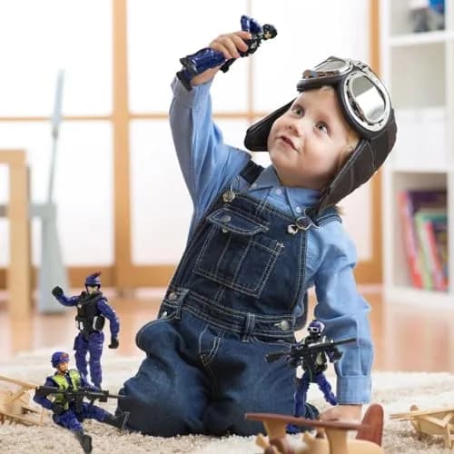 MQSTARSRISE Army Men Action Figures, Soldiers Toy for Boys Age 4-7 | Detachable, Realistic & Educational Playset thumbnail 6