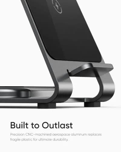 Intoval Aluminum 3 in 1 Wireless Charging Station for iPhone 17 16 15 14 13 12 11 Pro Max XR, Wireless Charger for Apple Watch 11 10 9 8 7 Ultra SE 3 2, Phone Charger for AirPods 4 Pro 2 3 (Pink) | Fast 18W Power thumbnail 3