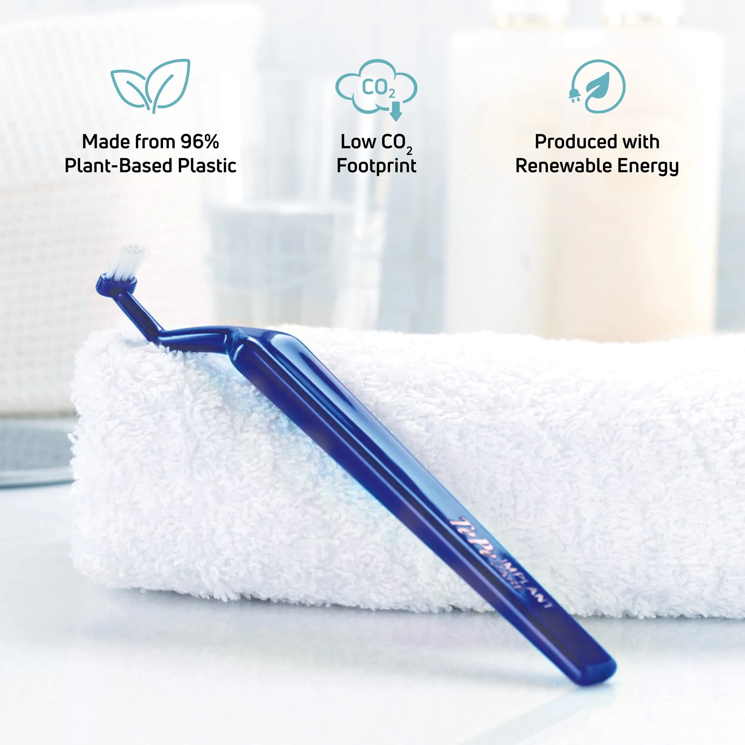 TePe Universal Care Angled Soft-Bristle Toothbrush, Small-Head Orthodontic Toothbrush (Pack of 2, 42x231x20mm) - view 5