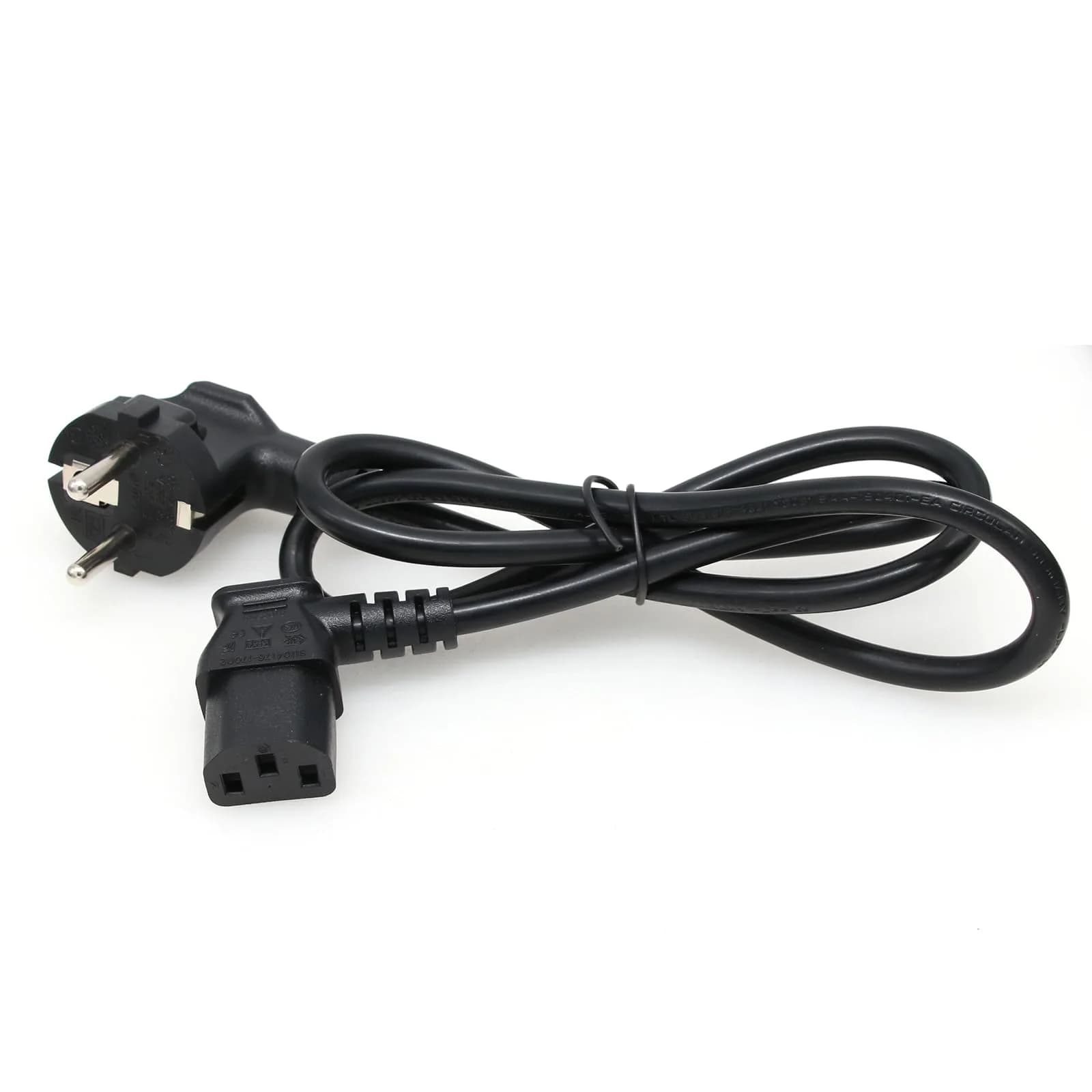 DRRI Power Cord 1.8m | European Schuko to IEC C13 | 250V 10A | Black — EU- RA C13-1.8M/5.90FT