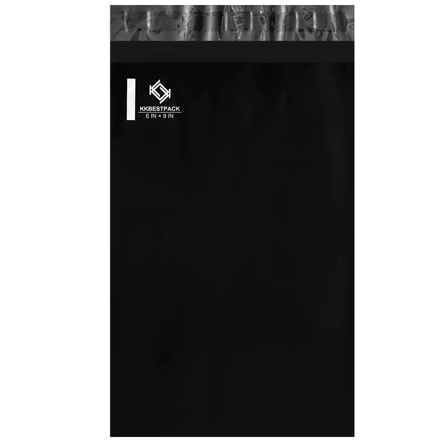 KKBESTPACK Black Poly Mailers 6x9 in, 200 Pcs | Durable Shipping Bags for Clothing & Apparel
