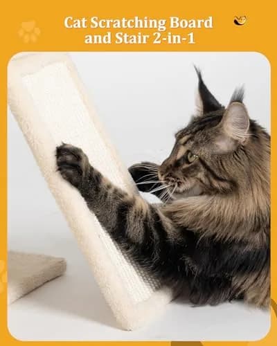 Aechonow Cat Tree Tower for Large Cats | Spacious Perch & Condo, Senior-Friendly, Sisal Scratching Surface thumbnail 4